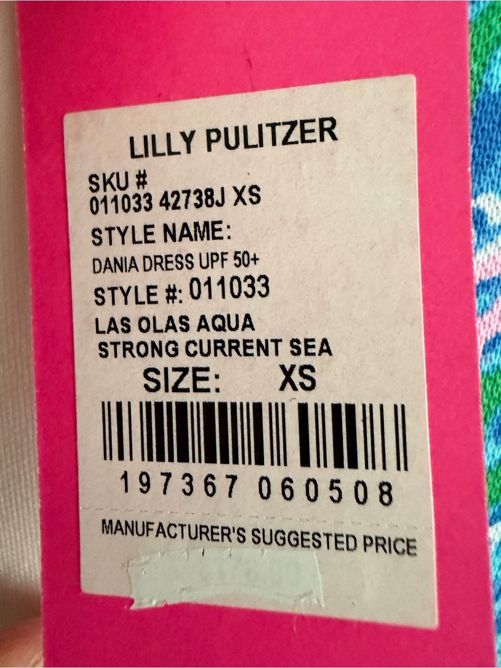 NWT LILLY PULITZER  LUXLETIC DANIA DRESS *LAS OLAS AQUA * UPF 50+ - Picture 8 of 9